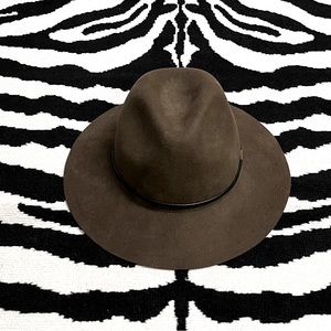 NWT Cienna Wool Fedora Hat In Pine